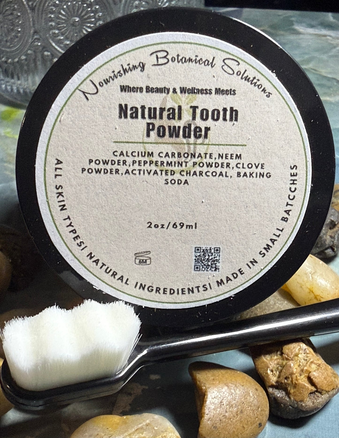 Natural Tooth Powder – Fluoride-Free Whitening & Fresh Breath
