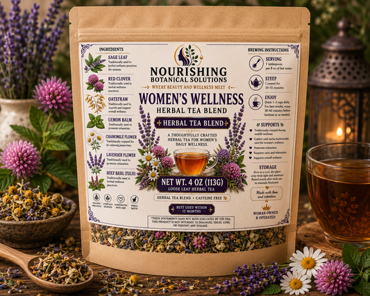 Women’s Wellness Herbal Tea Blend | Caffeine-Free Loose Leaf Herbal Tea | Botanical Tea for Daily Wellness |
