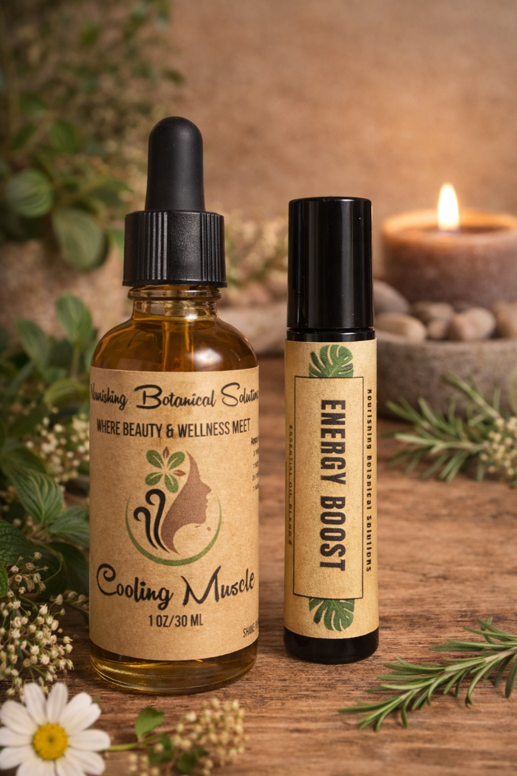 Cooling Muscle Ease Self-Care Collection Mother’s Day Self Mother’s Day Luxury Self Care Gift Box | Herbal Tea, Bath Soak, Body Oil & Magnesium Spray | Natural Spa Gift for Mom