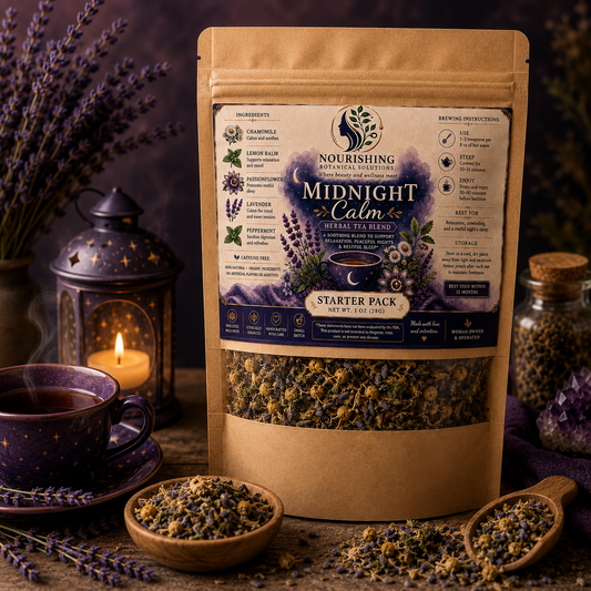 Midnight Calm Herbal Tea Blend | Relaxing Bedtime Tea